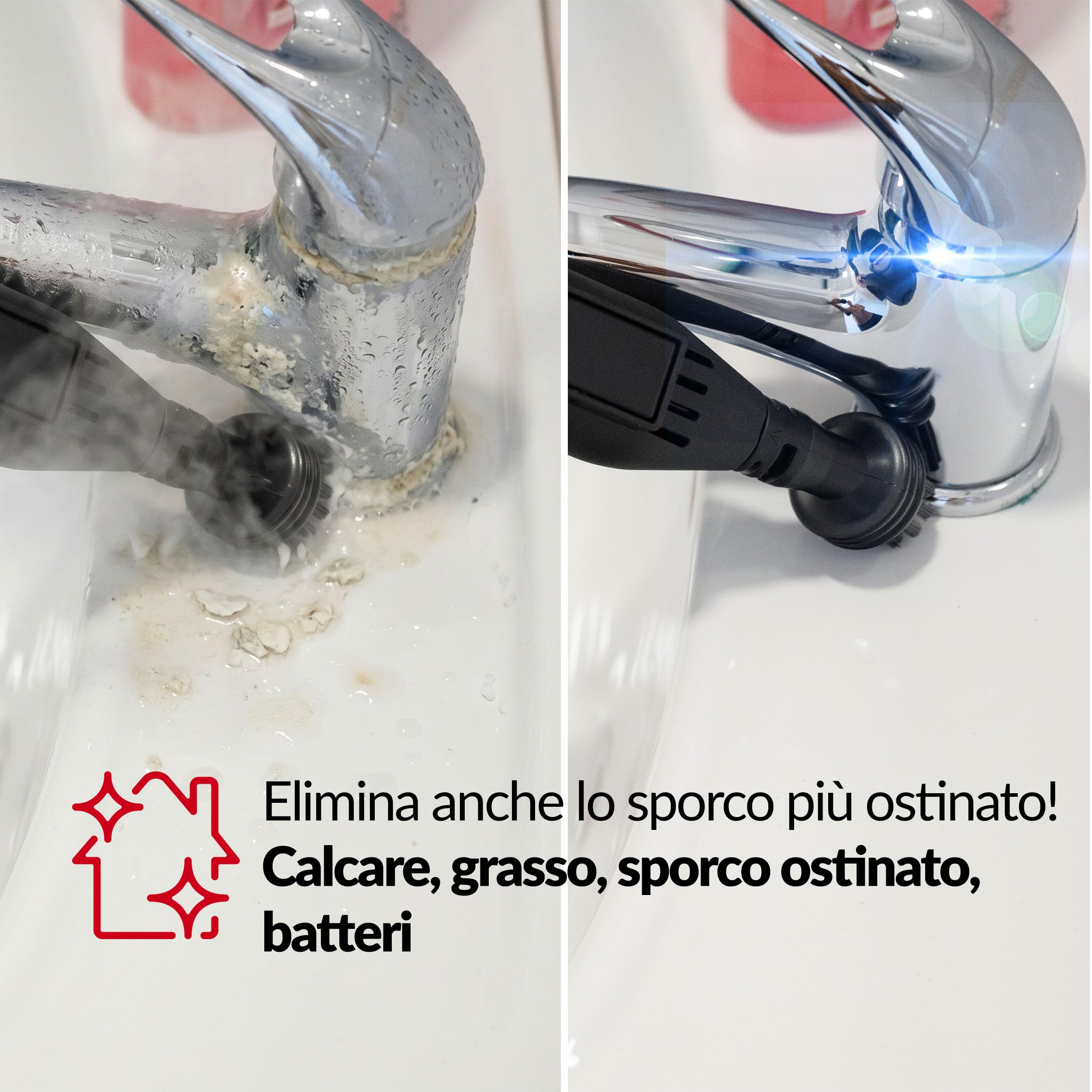 LEHMANN SteamWash 1800 Lavatappezzeria e Pulitore a Vapore 4 in 1, Lavatappeti e Divani con Acqua Calda 60°C e Vapore 116°C, Pulitore Tappeti, Pulitore Divano, Lava e Aspira, Aspirazione 16 kPa