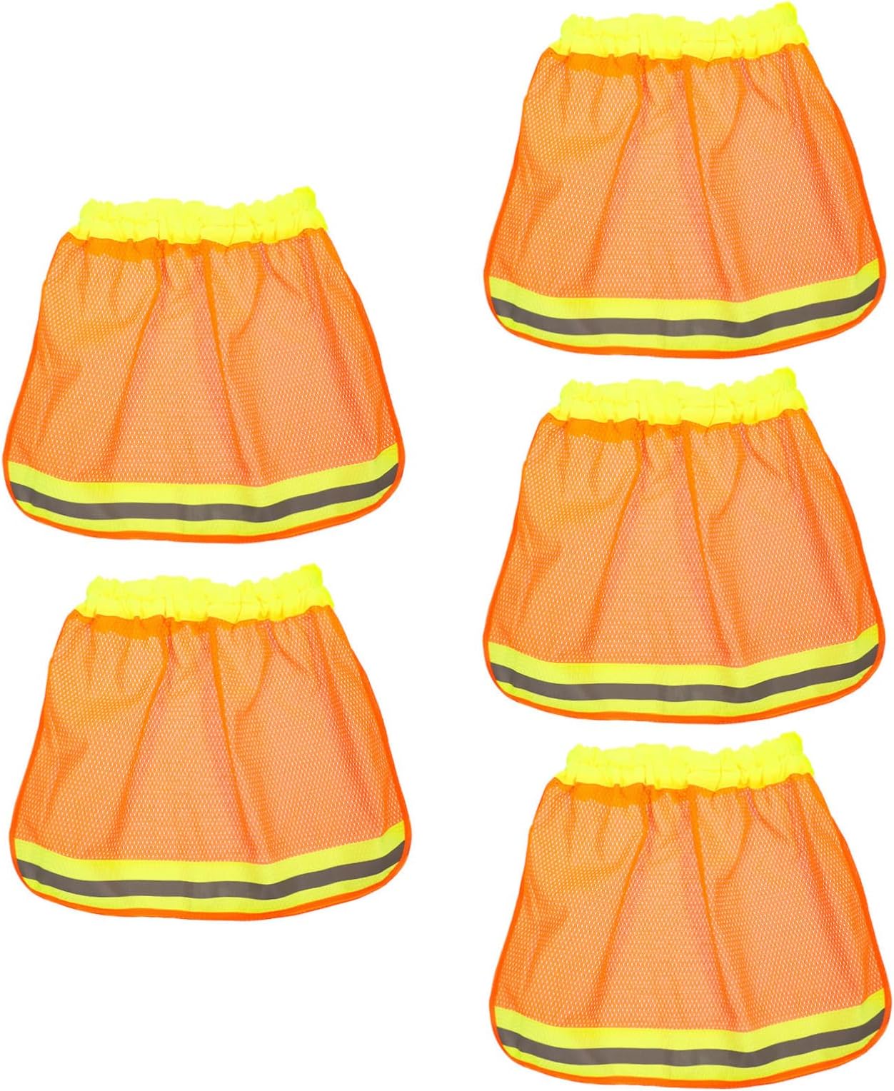 DOITOOL 5pcs Hard Hat Sun Visor High Visibility Mesh Chemical Fiber Mesh Truck Lampshade