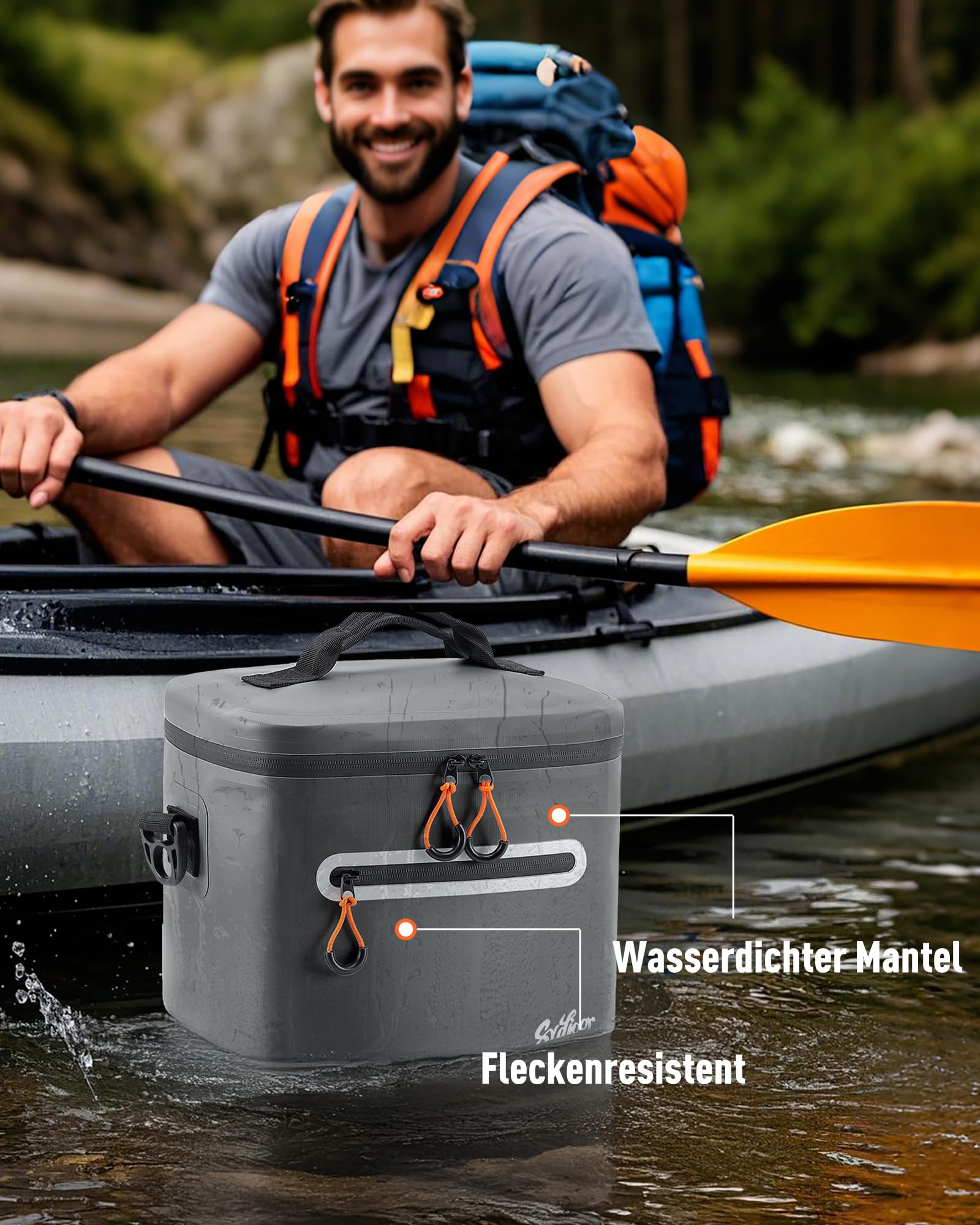 Kühltasche 7/14/24L - Isoliert & Wasserdicht | Tragbare Mini-Kühltasche mit Thermo-Iso-Schicht | Leicht für Camping, Picknick, Strand & Grillen - Auslaufsicher & langlebig