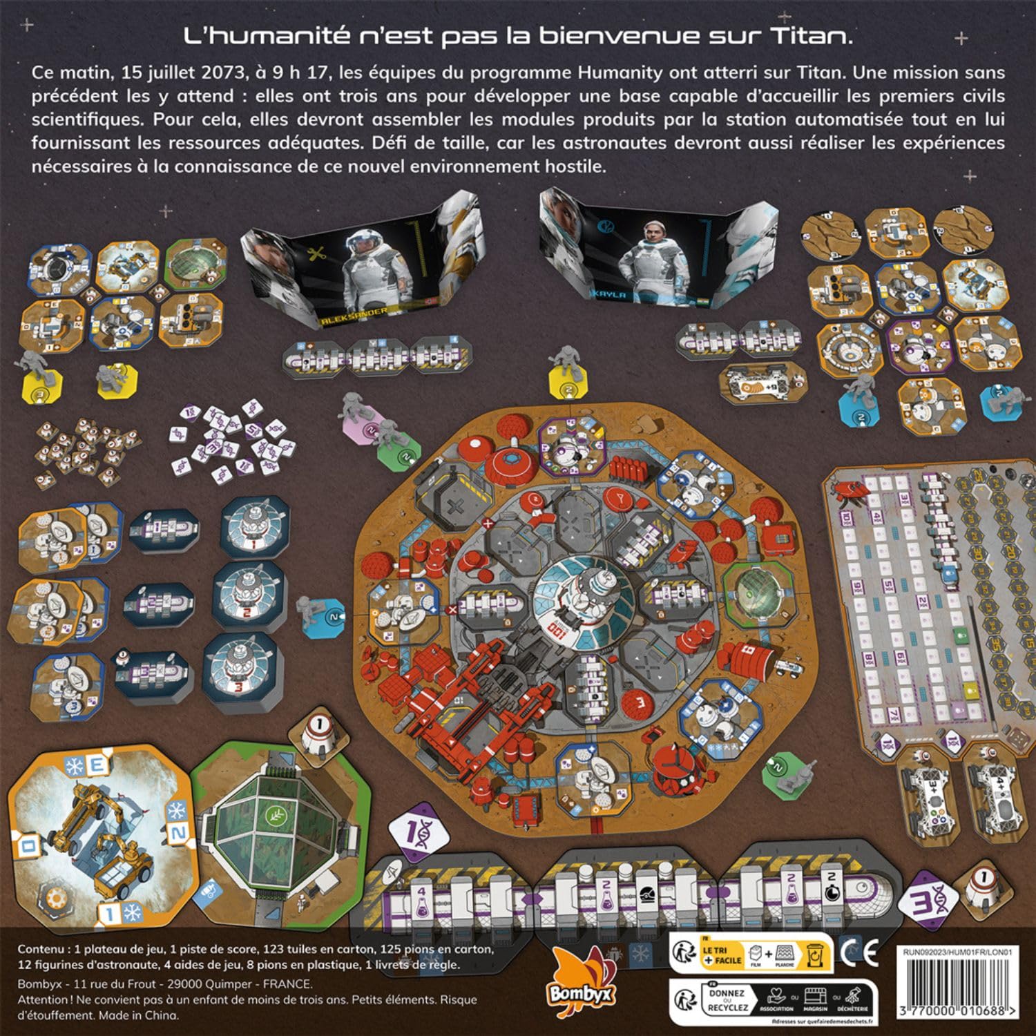 Asmodee Bombyx Humanity - Gry planszowe - Gry planszowe - Gry Ustawiające - Od 14 lat - dla 2 do 4 graczy - wersja francuska