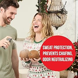 Happy Nuts Comfort Powder Spray Deodorant For Men: Anti-Chafing Sweat Defense, Odor Control, Aluminum-Free, Perfect Stocking Stuffer Gift for Men\'s Private Parts 2.75 oz (2 Pack), Original Scent