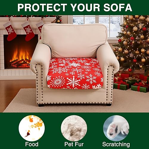 Miniatura 391 de Smiry Fundas de cojín de sofá con estampado, fundas de sofá elásticas y suaves para sofá, funda de sofá antideslizante lavable protector de muebles
