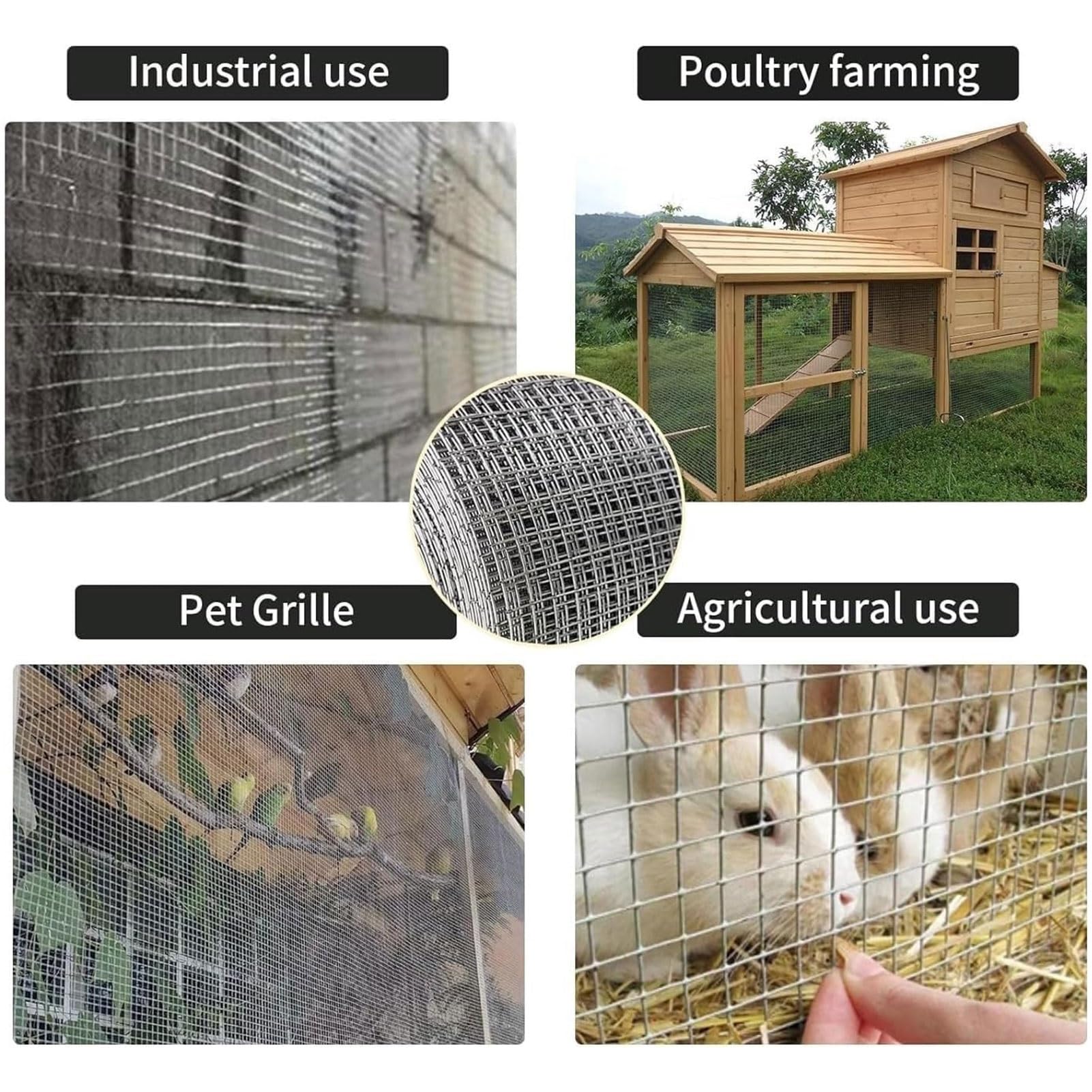 Malla Electrosoldada Galvanizada 1mm de Malla Mallas para Gallinero | 13x13mm para Bloquea el Acceso de Ratones Ardillas Pájaros(1.2x3m/3.94x9.84ft)