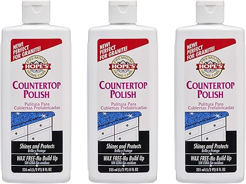 Miniatura 9 de Hope's Premium Home Care, abrillantador de encimera sin cera, 8 oz, 1 unidad, Blanco