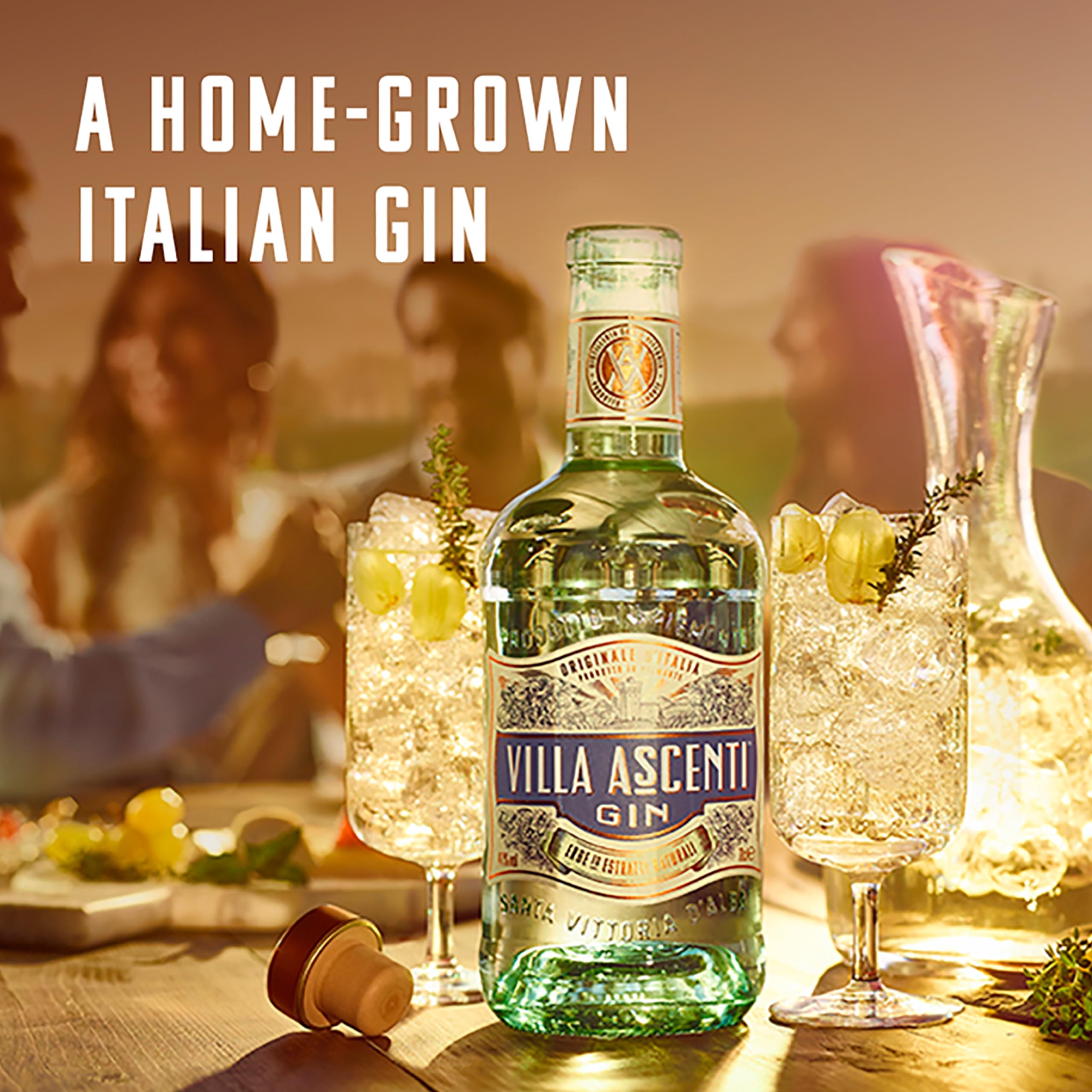 Villa Ascenti, ginebra italiana de elaboración artesanal, 700 ml