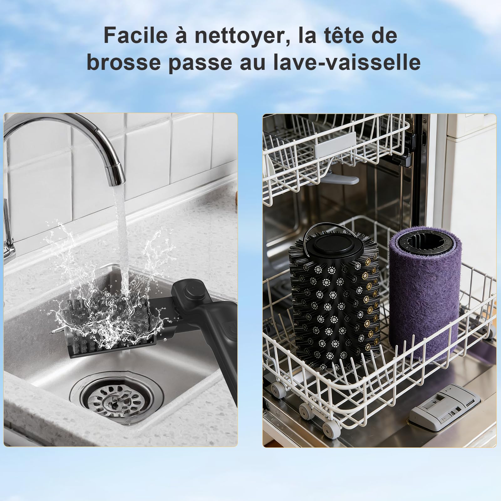 Brosse à Barbecue Électrique sans Fil, 3 Vitesses Réglables, Tête Rotative 180°, Batterie Longue Durée, Brosse en Acier Inoxydable pour Nettoyage Grill Barbecue