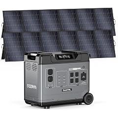 OUKITEL BP5000 Pro MAX Solar Generator 5000W 5120Wh Power Station with 2x500W Solar Panels 5 AC Outlets 9000W