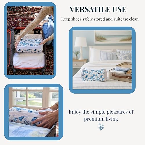 Vista 7 de Bluehome Shoe Washing Machine Bags (2-Pack) – Protective Mesh Laundry Bags for Shoes, Includes Sneaker Brush