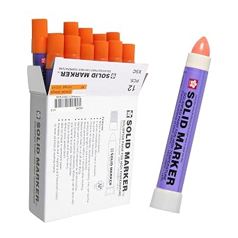 Sakura Solidified Paint Solid Marker, Orange Box of 12 XSC-5