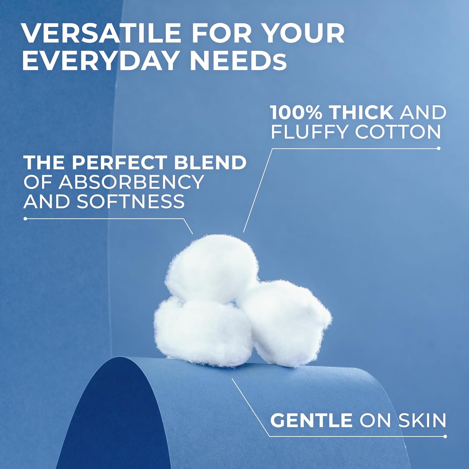 Q-Tips Super Jumbo Cotton Balls for Beauty, First Aid and Baby Care, 100% Thick Cotton, 100 Count