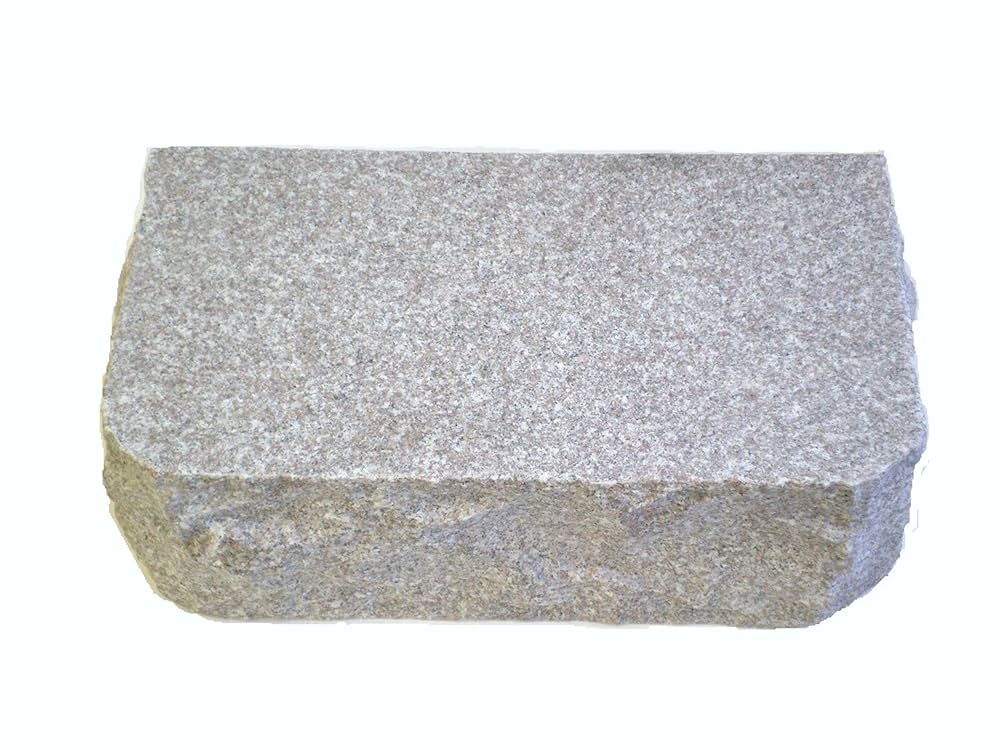 Amazon.co.jp: 沓脱石 踏み台高級御影石 割り肌仕上げ ピンク色