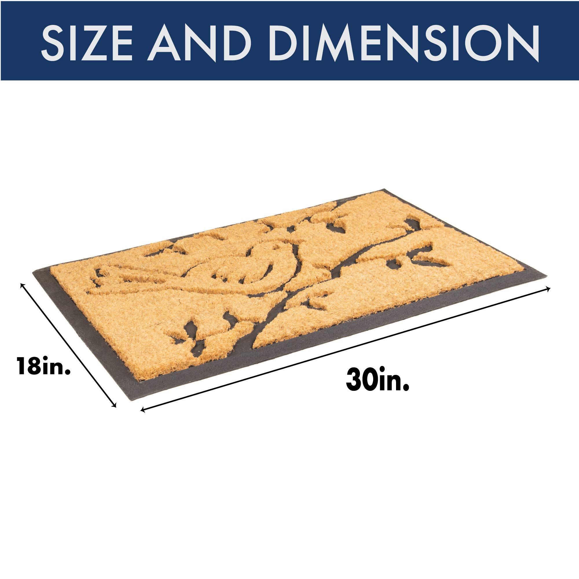 NoTrax Coir Doormat - Natural Rubber Backed -2