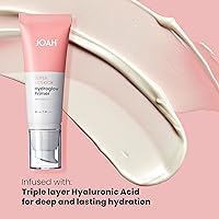 Vista 3 de JOAH Super Sidekick Hydroglow - Base de maquillaje con ácido hialurónico para un acabado brillante y húmedo, hidratante de larga duración e