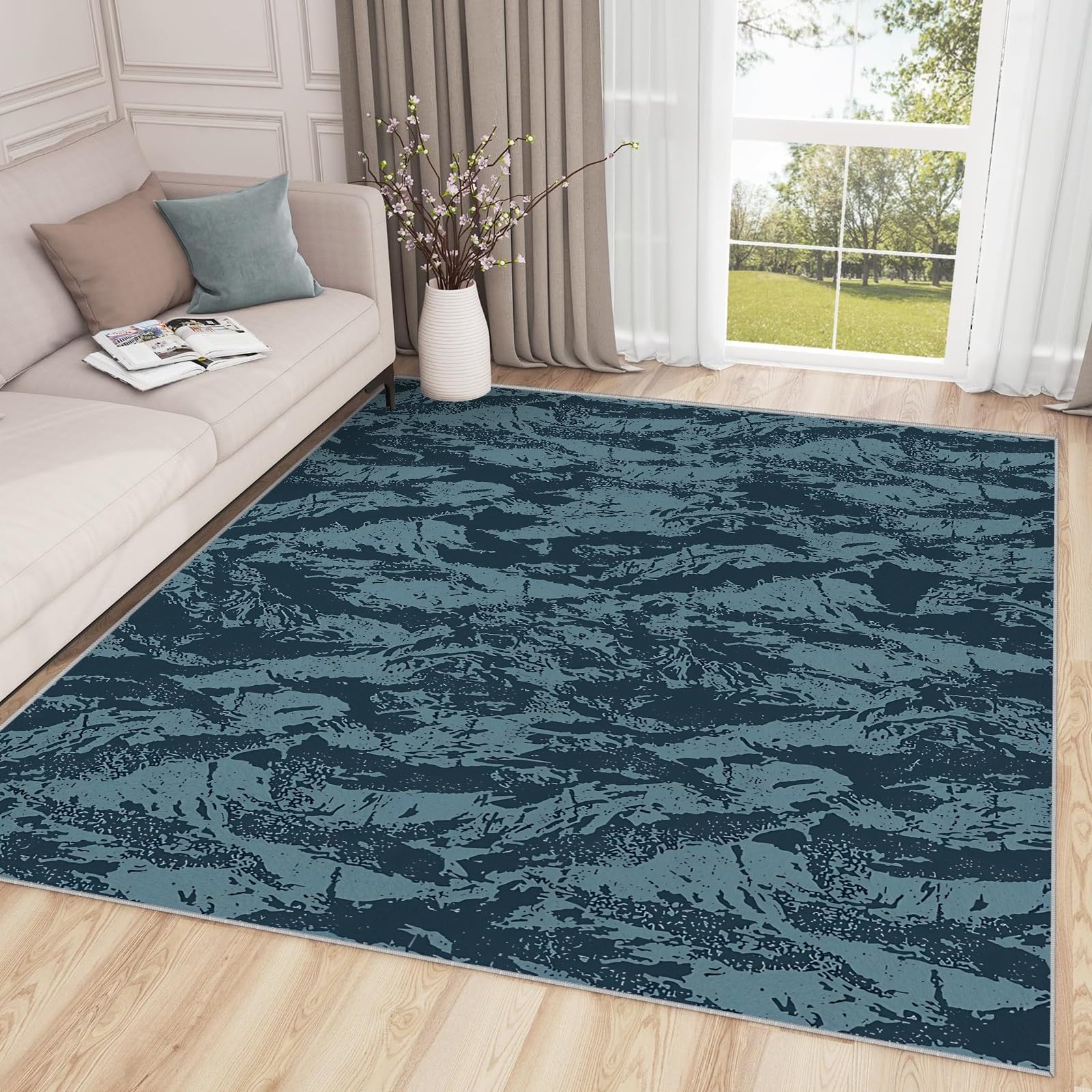Tapis de salon lavable et antidérapant : fini les taches