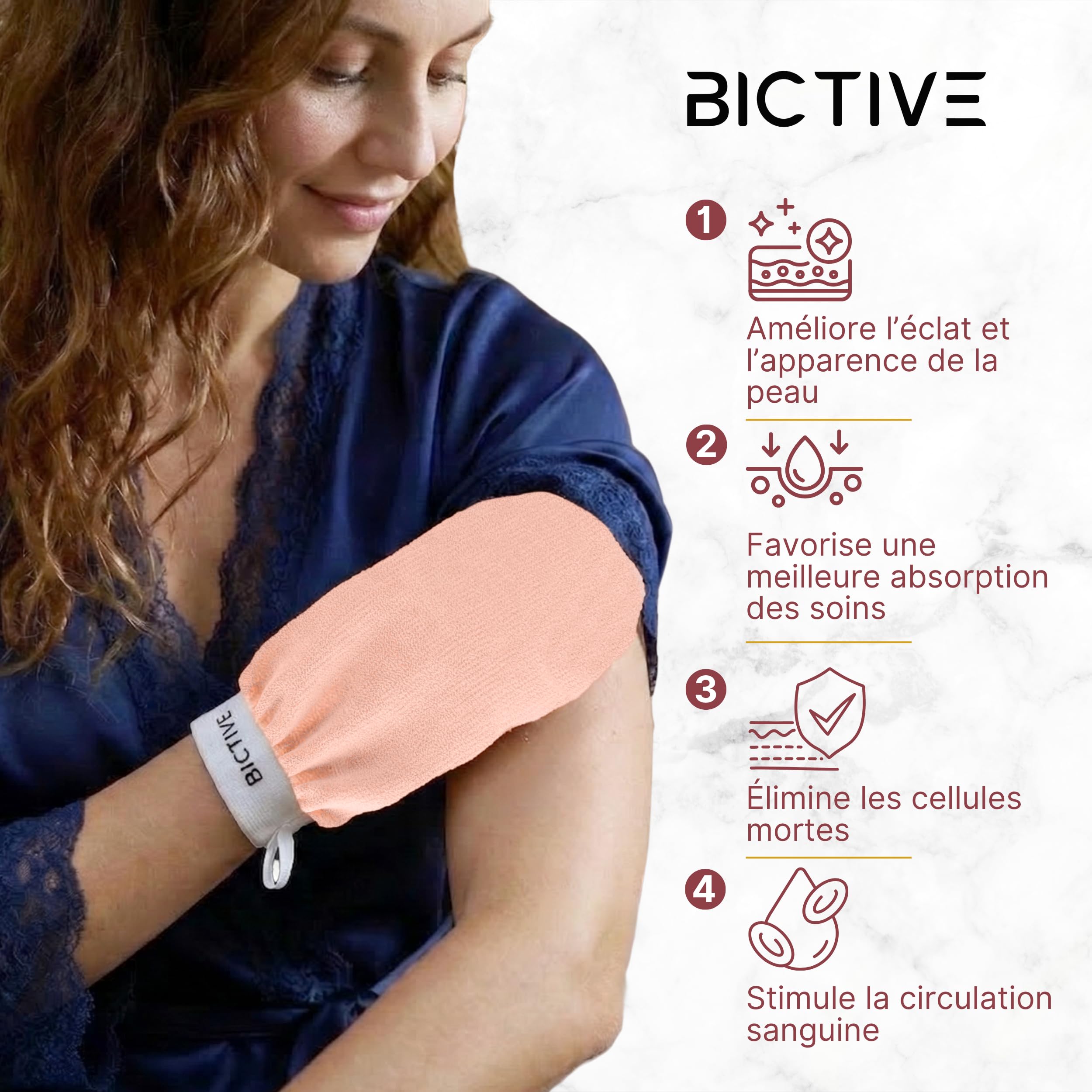 Gants Exfoliants pour le Corps. Gant Kessa qui Adoucit et Embellit la Peau. En Fibres D'origine Végétale. Gant de Crin pour Gommage sous la Douche. Gant Hammam. Deux Unités