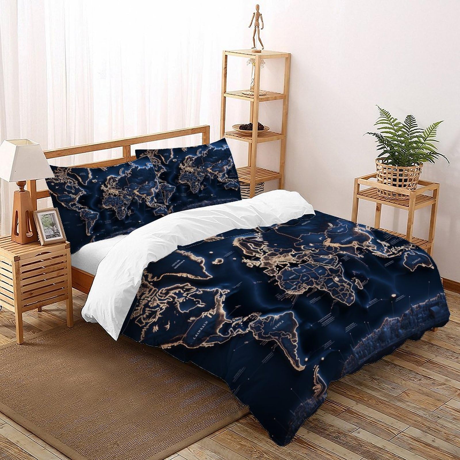 Housse de couette fermeture éclair animaux finie la couette qui glisse