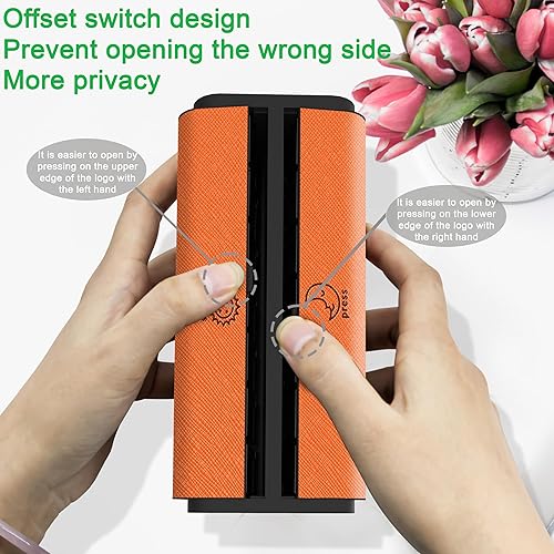 Miniatura 3 de Organizador de píldoras de 7 días, caja de píldoras diarias Am Pm, estuche semanal para medicamentos, soporte portátil de cuero para planificador