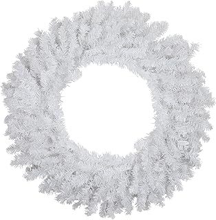 Northlight Unlit White Canadian Pine Artificial Christmas Wreath, 24