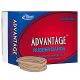 Alliance Rubber 26329 Advantage Rubber Bands Size #32, 1/4 lb Box Contains Approx. 175 Bands (3" x 1/8", Natural Crepe) – view 2