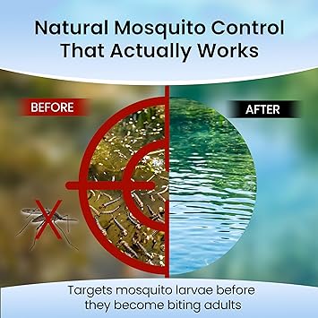 MICROBE-LIFT BMC Biological Mosquito Control, Liquid Treatment for Medium-Sized Decorative Water Gardens Up to 2,000 Gallons, Fountains and Ponds, 2 Fluid Ounces