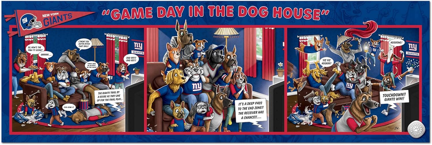 YouTheFan NFL Game Day in The Dog House - 1000pc Puzzle