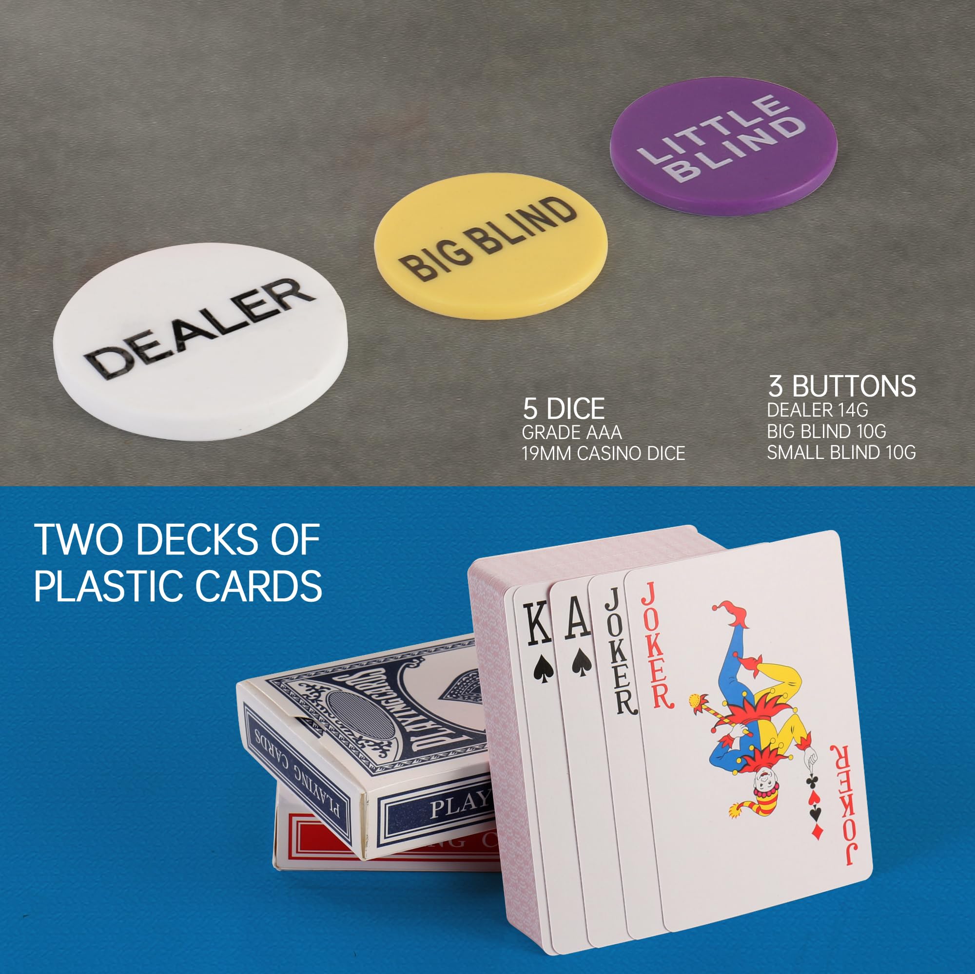 Amazon.com: 400Pc Numbered Fake Poker Chips Mahjong Chips 4g Light