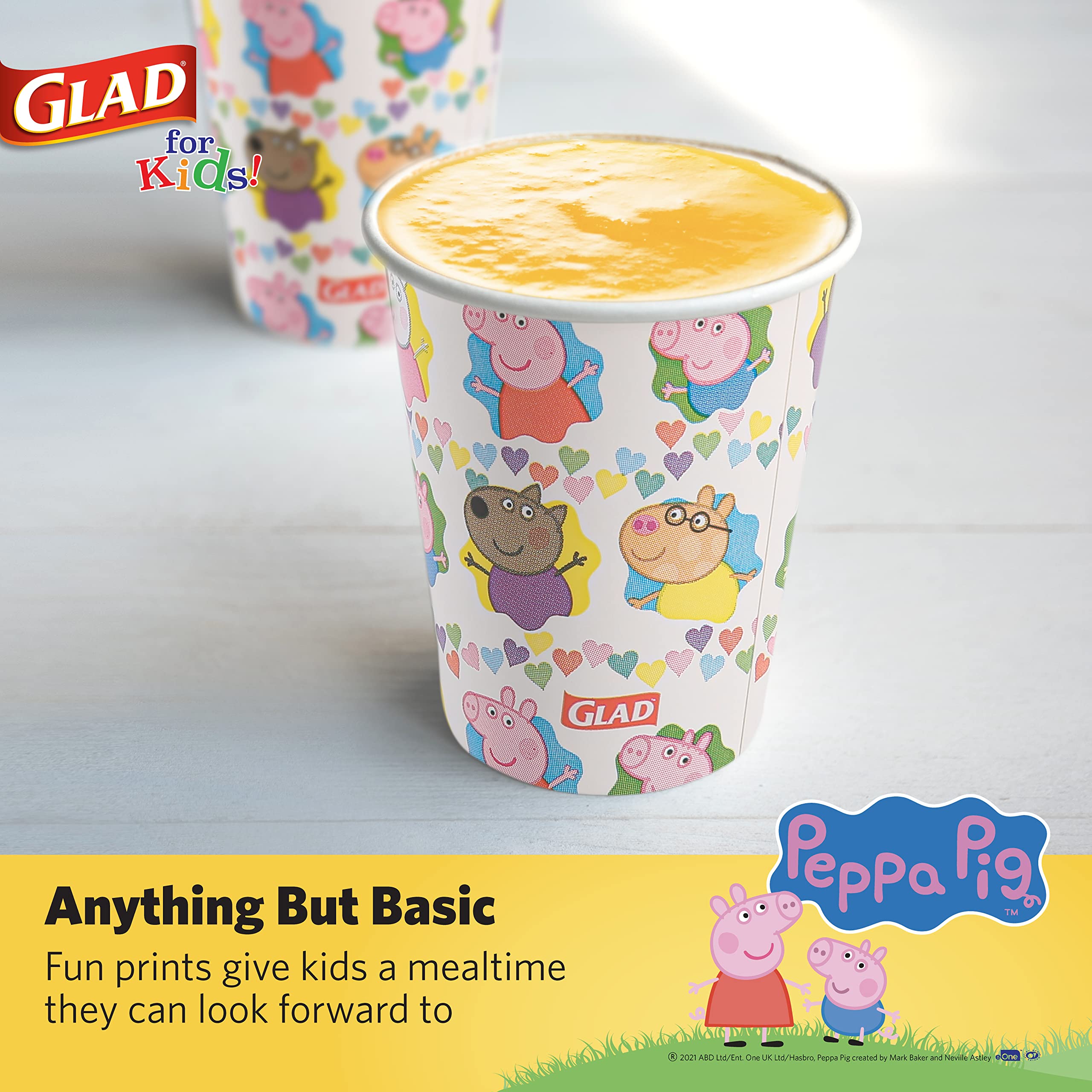 Snapklik.com : Glad For Kids 9 Oz Peppa Pig Friends Paper Cups ...