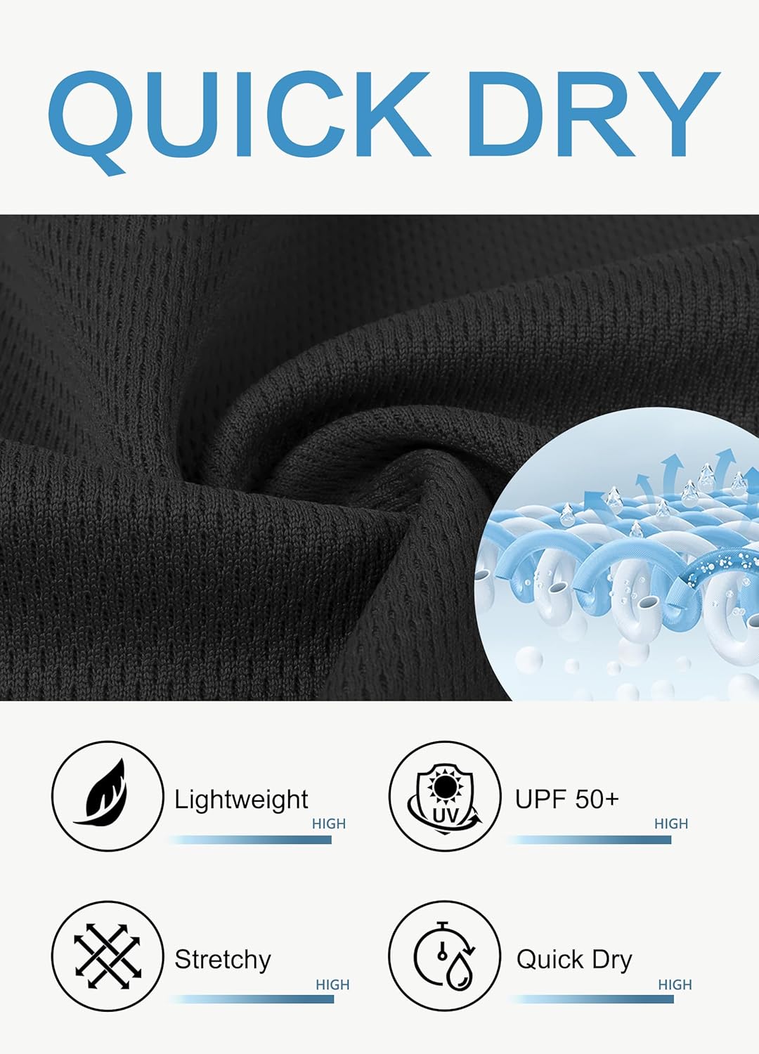 JWM Men's 9" Long Basketball Shorts - Below Knee Mesh Athletic Gym Workout Sport with Zip Pockets Quick Dry Lightweight Black - Image 4