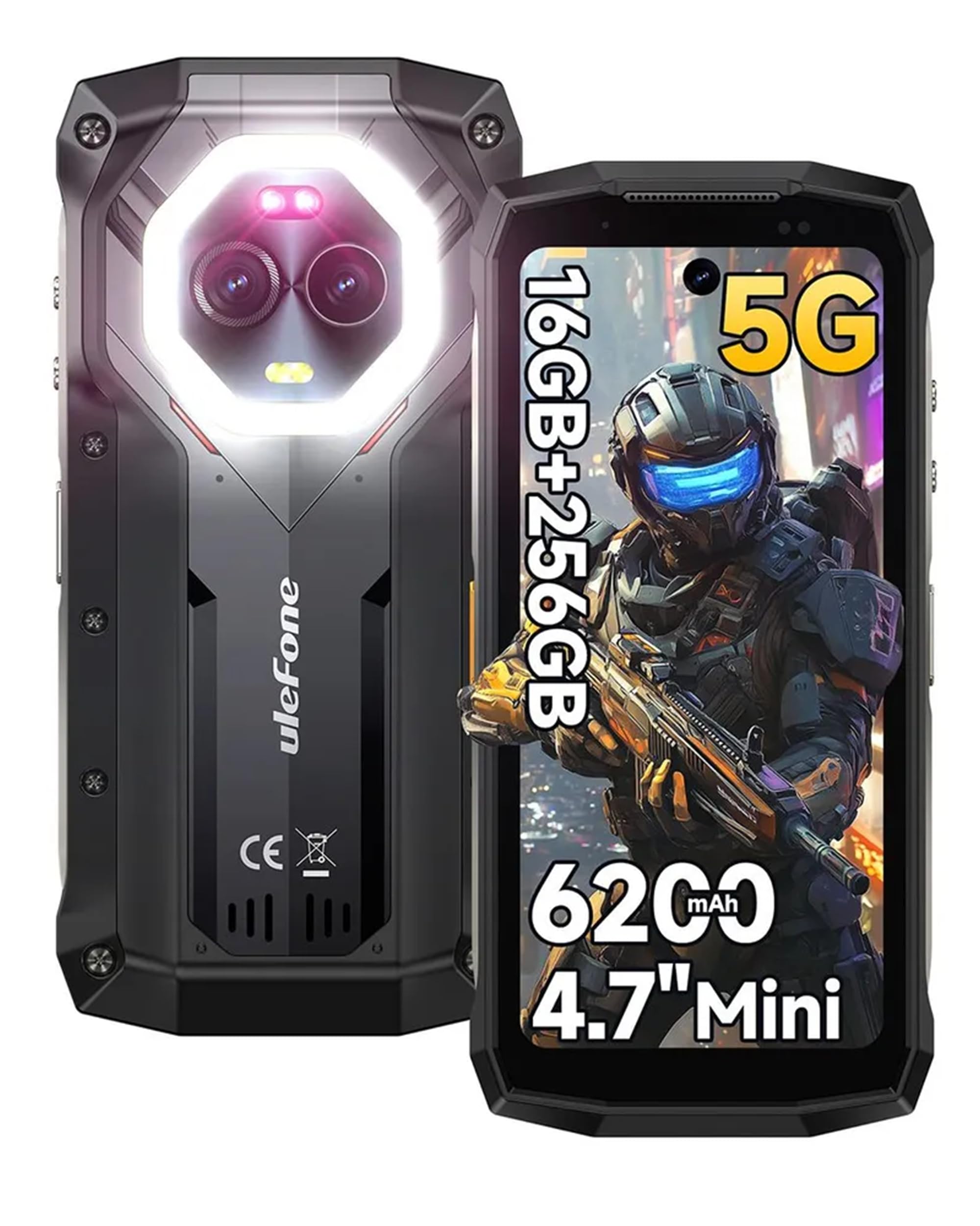 Ulefone Armor Mini 20 Pro Movil Resistente, 16GB + 256GB/2TB