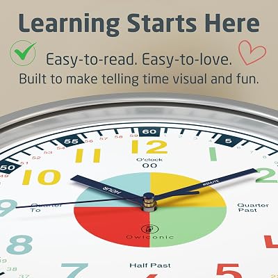 OWLCONIC Kids Clock, Non Ticking Analog Clocks for Australia | Ubuy