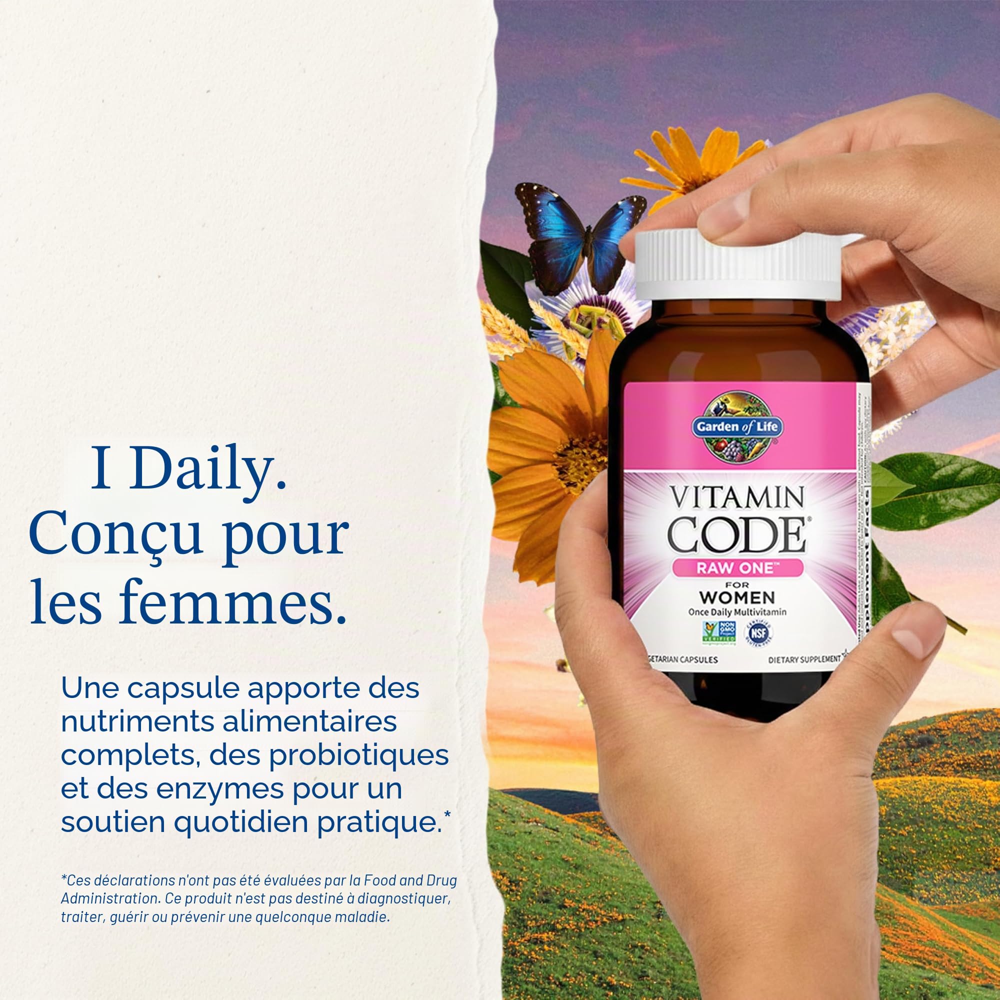Garden of Life - Formule Brute Unique pour Femmes - 75 capsules végétales d'UltraZorbe