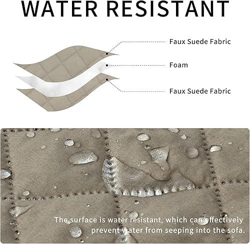 Miniatura 3 de ISSUNTEX Fundas de sofá modular para perros, funda reversible en forma de L, resistente al agua, protector de furinture para niños y mascotas