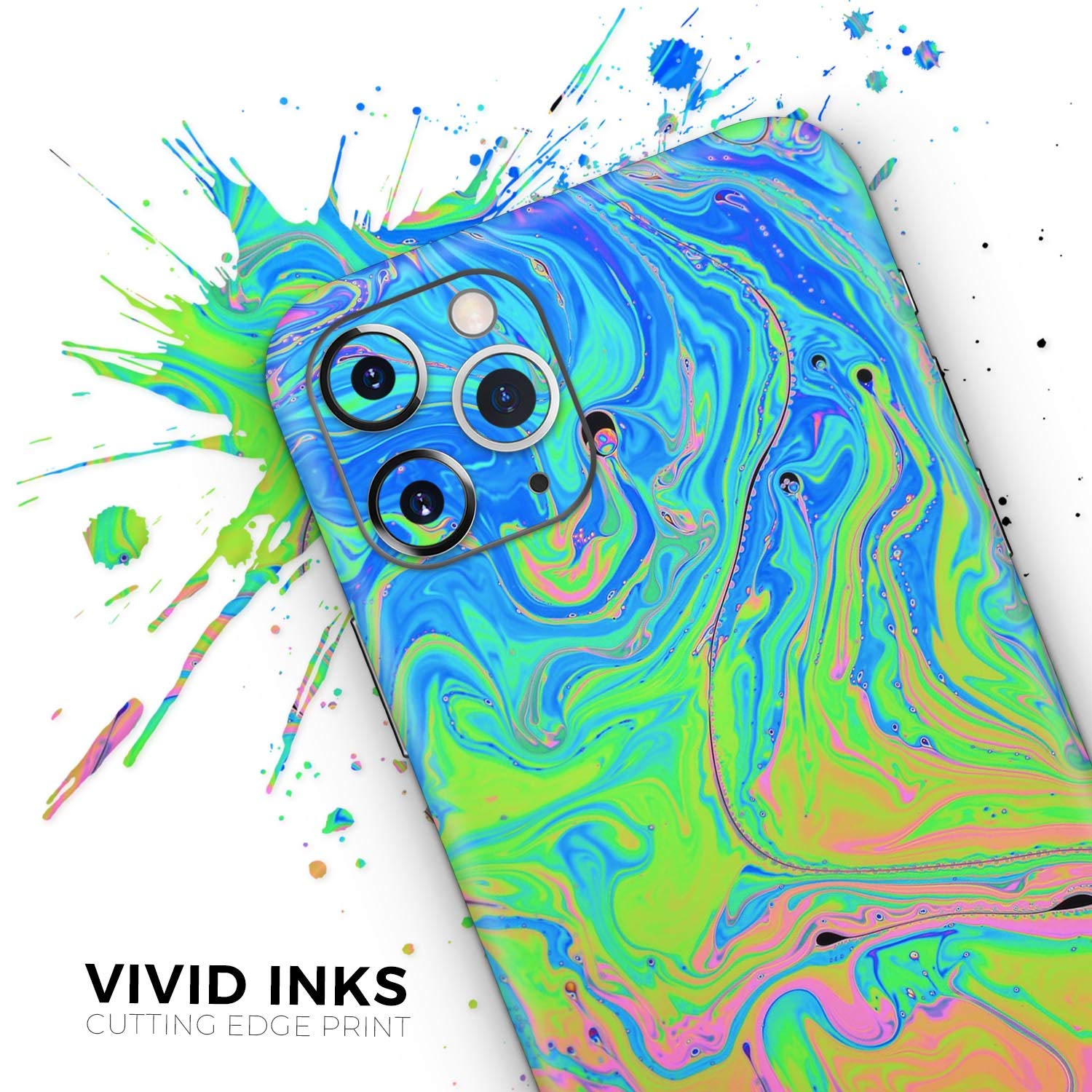 Amazon.com: Design Skinz Neon Color Swirls - DesignSkinz