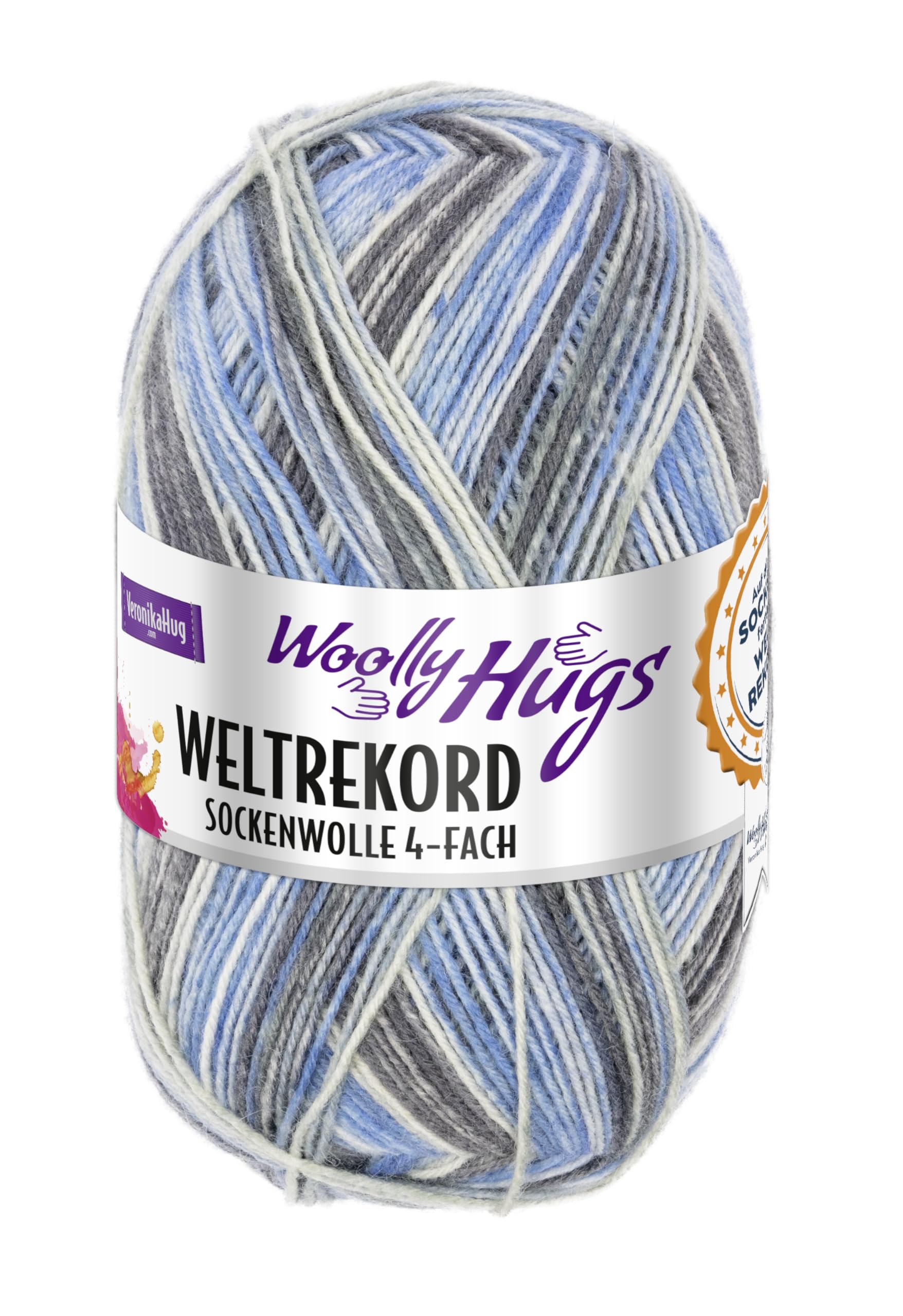 Woolly Hugs Sockenwolle Weltrekord 100g