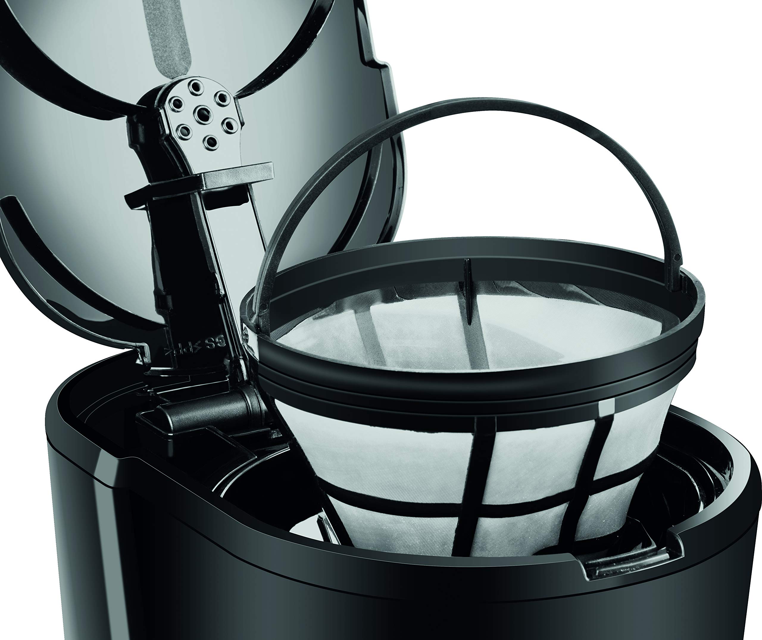 ECG Cafetera – Cafetera de filtro – Té – 12 tazas – 1,5 litros – Interruptor con indicador LED – Función antigoteo – Negro KP 2115 Black