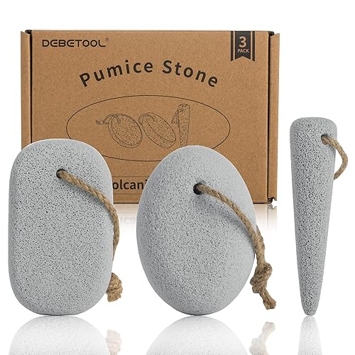 Foot Pumice Stone for Feet Dead Skin Removal - 3-Pack