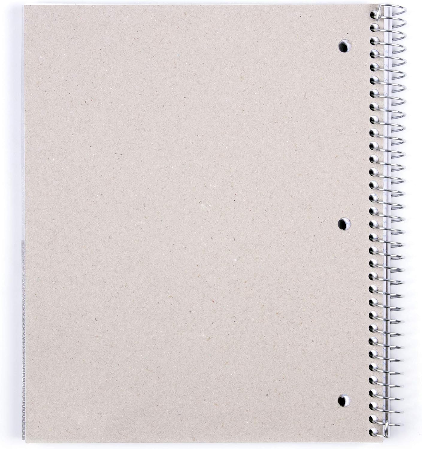 Mintra Office Durable Spiral Notebooks, 3 Subject (aTeal, Purple, White, College Ruled 3pk)