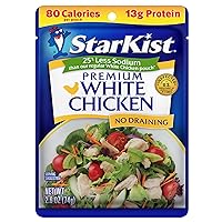 Vista 1 de StarKist 25% menos sodio pollo blanco premium, bolsa de 2.6 onzas