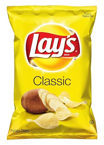 Lay's Papas fritas, clásicas, 10 onzas (paquete de 4)