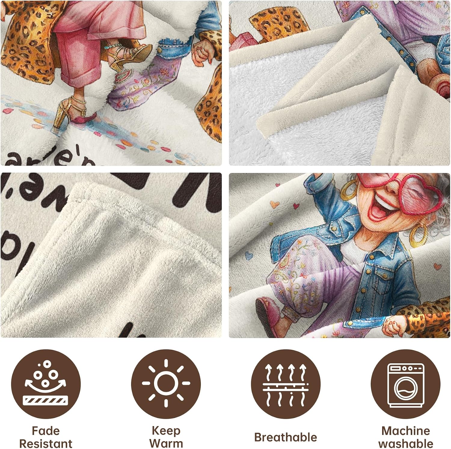 Niyewsor Best Friend Birthday Gifts for Women, Funny Best Friend Blanket