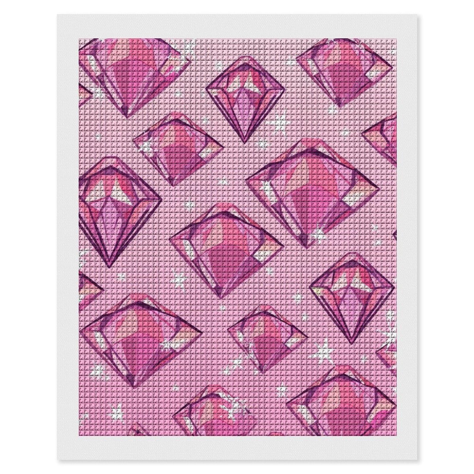 Diamond Pattern Diamond Art Kits for Adults, DIY 5D Diamonds Painting Kits for Beginner, Round Full Drill Diamond Dots Painting, 16"x20" Diamonds Pictures Gem Art and Crafts Wall Decor