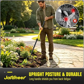 Jardineer Stirrup Hoe Garden Tool, Dutch Hoe for Weeding