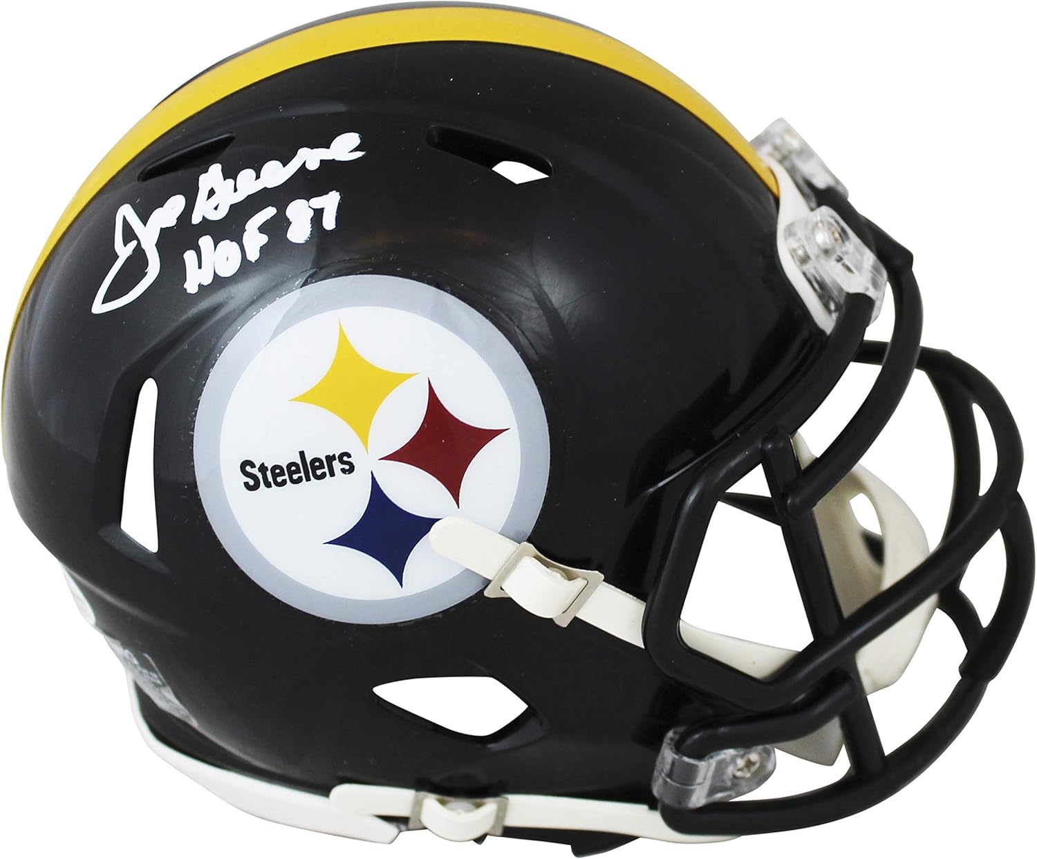 Steelers Joe Greene "HOF 87" Authentic Signed Speed Mini Helmet BAS Witnessed