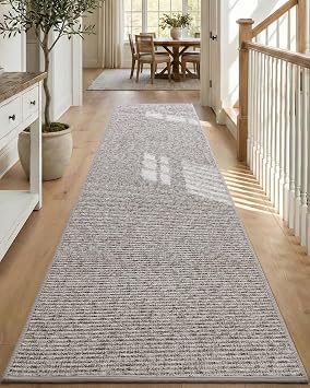 Color&Geometry Hallway Runner Rug 36"x120", Non-Slip, Easy to Clean Floor Carpet Runners for Hallways Entrance Living Room, Heather Beige