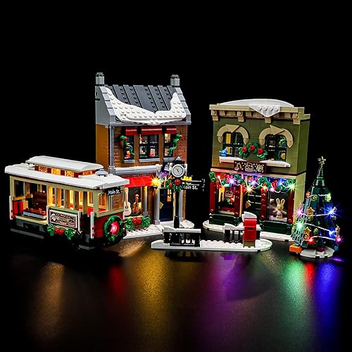 BRIKSMAX Kit de iluminación LED para LEGO-10308 Holiday Main Street, compatible con Lego Icons, no incluye juego Lego