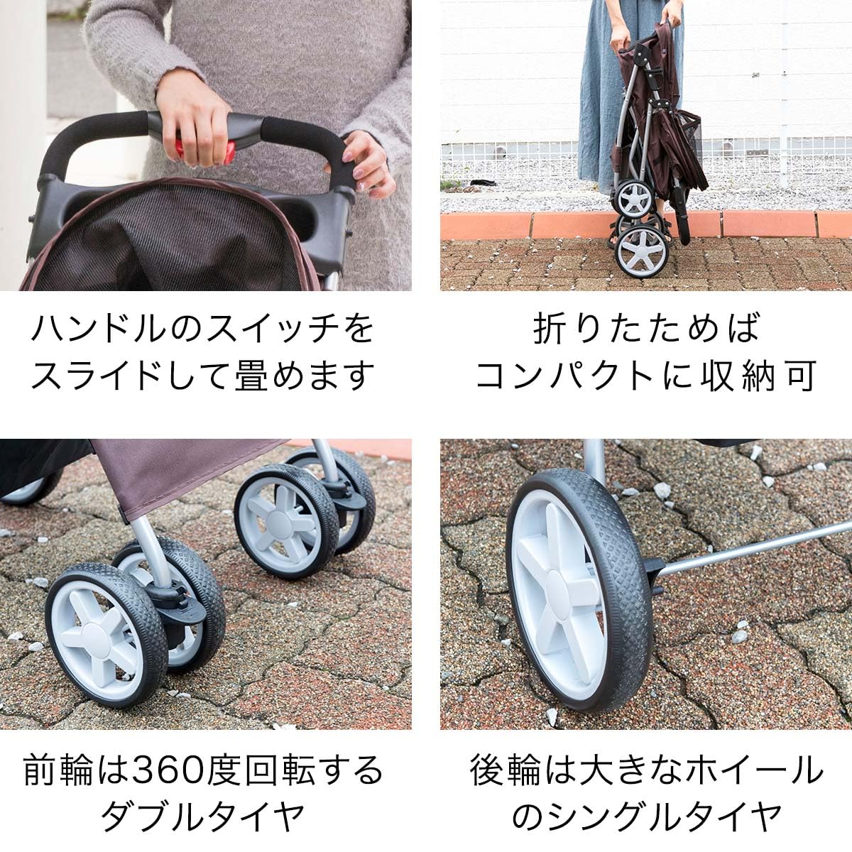 ottostyle 折りたたみ ペットカート 軽量 安全装置付 ドッグカート Amazon | ottostyle.jp 折りたたみ ペットカート 軽量 安全装置