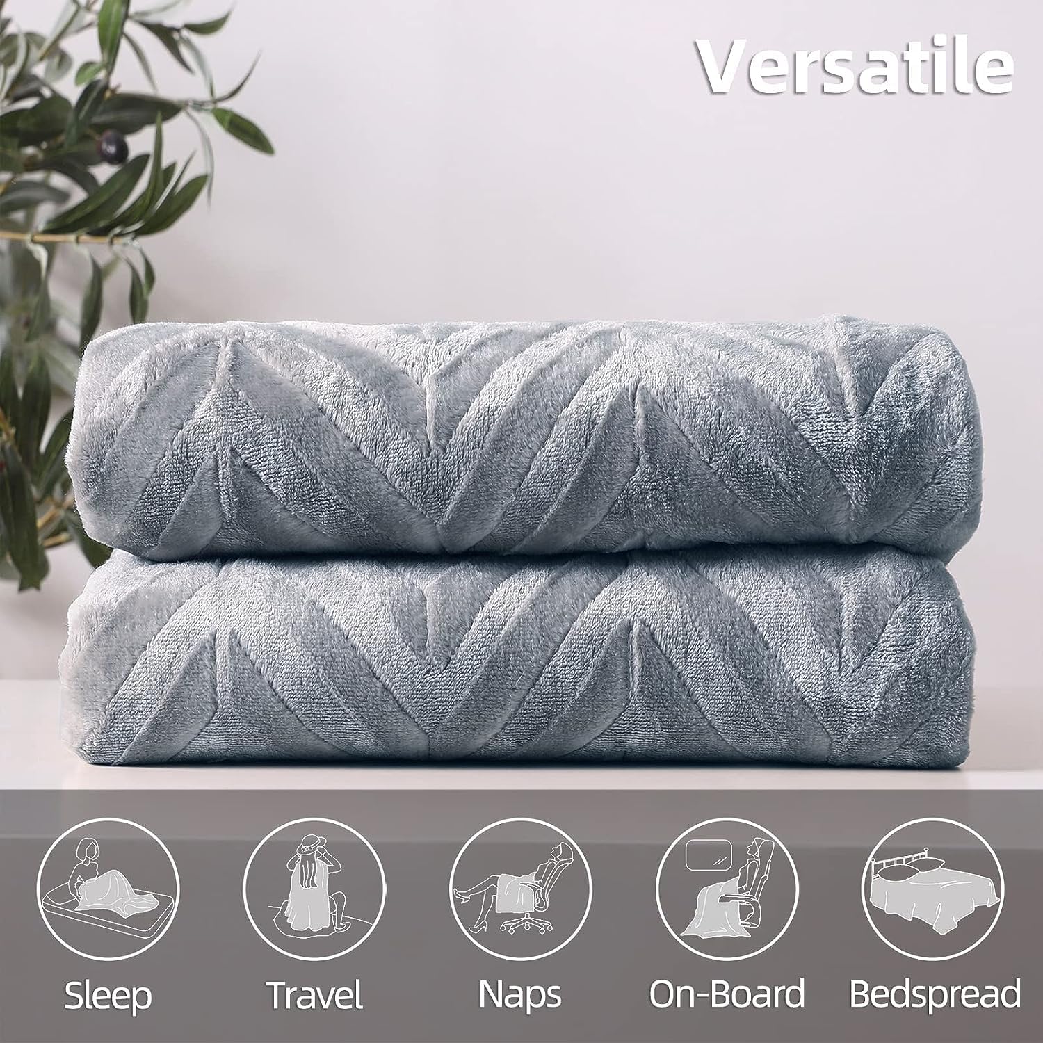 Coperta In Pile Di Flanella 150x200 Cm – Grigio Scuro – Morbida, Leggera, 280 GSM – Per Divano E Letto