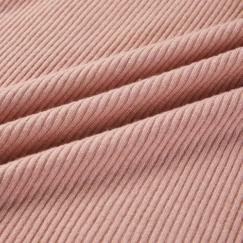 Miniatura 3 de Saodimallsu - Camiseta tejida sin mangas de verano para mujer, cuello Henley en V, diseño acanalado, con botones, corte suelto e informal