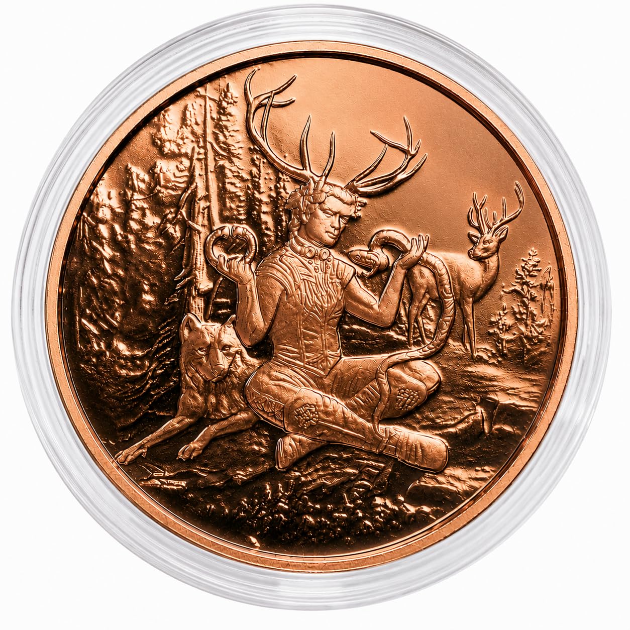 Amazon.com: Cernunnos Celtic 1 oz Pure .999 Copper Round Bullion