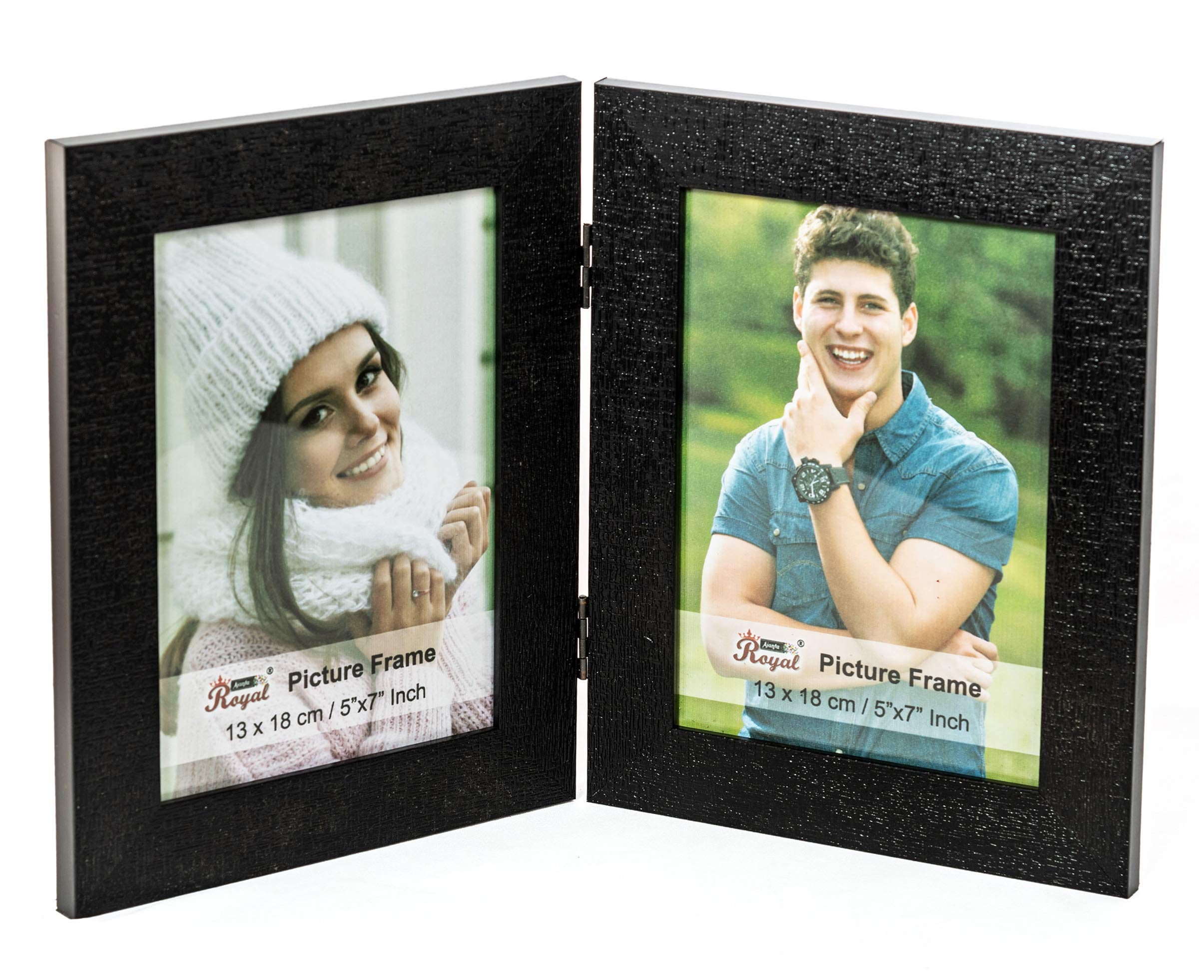 AJANTA ROYAL Joint Couple Table Photo Frame Insert : A-27 (Black (B-52))